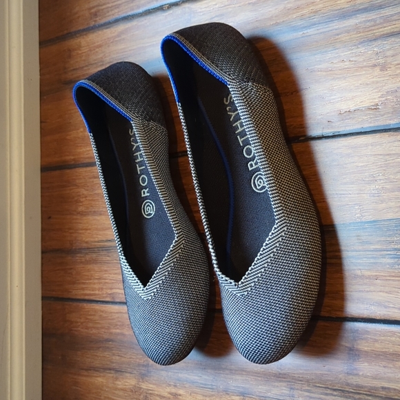 Rothy's | grey birdseye ballet flat - Picture 3 of 10